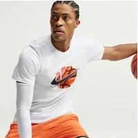 Nike T-Shirt Nike Men's Basketball T-Shirt mit Rundhalsausschnitt, aus Baumwolle, normale Länge