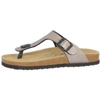 Softrelax Softrelax Damen Zehentrenner Lederfussbett silber EUR 38 Zehentrenner