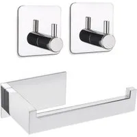 LIVINA HOME Handtuchhaken Handtuchhaken Haken selbstklebend, Toilettenpapierhalter ohne Bohren, Badezimmer, Bad, Küche
