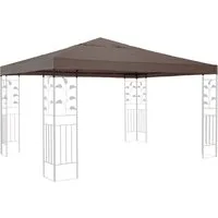 Quick Star Pavillon-Ersatzdach Rank, 260 g/m², 300 x 300 cm (Beigegrau, 3 x 3 m), Mit Dachentlüftung