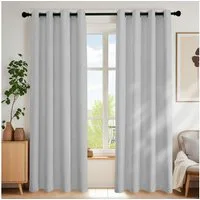 Simloveve Verdunkelungsvorhang 2er-Set Gardinen Blickdichte Thermo Vorhang 260g/m² (2 St), Ösen, blickdicht, Polyester, Kälteschutz Warm Abdunkelnd, einfarbig, verschiedene Größen