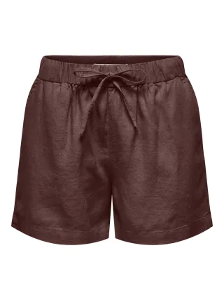 ONLY - ONLGOA MW LIN BL PULL-UP SHORTS CC PNT Brown Stone - Gr. - S