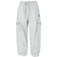 Guru-Shop Relaxhose Yogahose, Goa Baumwoll-Hose mit 2 aufgesetzten.. Ethno Style, alternative Bekleidung