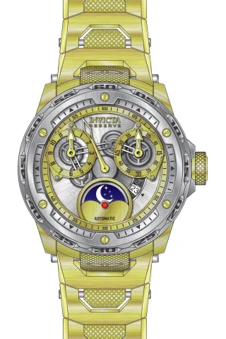Invicta Reserve 50035 Herrenuhr - Automatikwerk - Edelstahl mit silbernem Zifferblatt - 50 mm