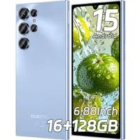 OUKITEL C61 16GB RAM+128GB ROM/TF 1TB, Android 15 Smartphone (17,47 cm/6.88 Zoll, 128 GB Speicherplatz, 13 MP Kamera, 13MP+5MP, Dual SIM 4G, Simlockfreie Handys, OTG, GPS)