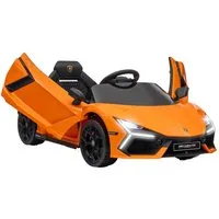 AIYAPLAY Elektro-Kinderauto 12V, mit 2,4G Fernbedienung, Musik, Leuchte, USB/MP3-Anschluss, Belastbarkeit 25 kg, (1-tlg), bis 5 km,h, für Kinder 3-5 Jahre, Orange