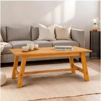 IDIMEX Couchtisch LUZERNA, Wohnzimmertisch 45x60 cm aus Massivholz, moderer Sofatisch gebeizt