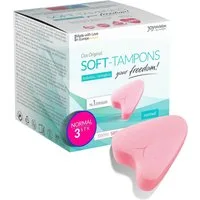 JOYDIVISION Tampons das Original, Soft Tampons, Fadenlose Freiheit, Normal Gr., 3-St., ohne Rückholfaden für Alltag, Sport und Spa