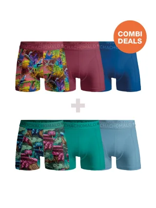 Muchachomalo Herren Boxershorts – 3+3 Stück – Herren Unterhosen