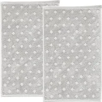 Erwin Müller Gästehandtuch Gästetuch "Baden-Baden" 2er-Pack, Frottier, Walk-Frottier Uni/Hoch- Tiefstruktur