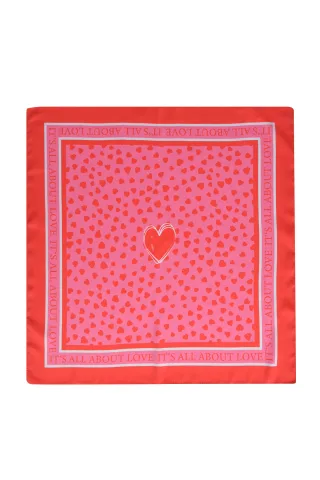 Milano Italy - scarf pink print - Gr. - ONE SIZE
