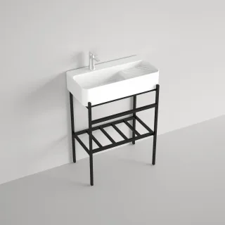 Neuesbad Badmöbel-Set (Waschtisch und Konsole), Breite: 600mm, Tiefe: 310mm NB1STD603001