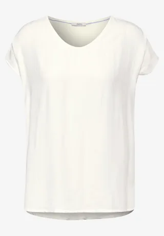 CECIL - Luftige Viskose Bluse vanilla white - Gr. - M