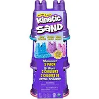 Spin Master Kreativset 6053520 Kinetic Sand 6053520 - Schimmer Sand 3er Pack