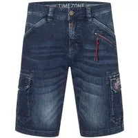TIMEZONE Jeansshorts Cargo mit Reißverschlussdetails und Denim Style (1-tlg) Regular RykerTZ Short