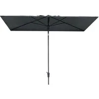 Madison Sonnenschirm Mikros Luxe 2 x 3 m / 200 x 300 cm, LxB: 200x300 cm, mit Kurbel und Kippfunktion / UV-Schutz 50+