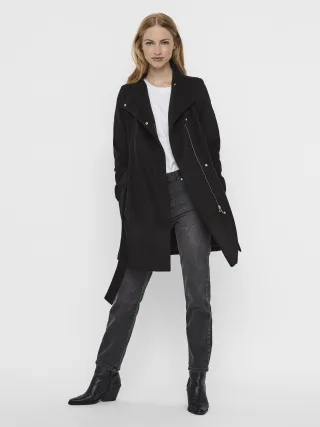 VERO MODA - VMTWODOPE BELT 3/4 JACKET ENT black - Gr. - M
