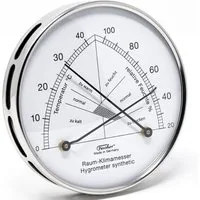 Fischer Klimamesser Fischer 142.01 Raum-Klimamesser 100mm Hygrothermometer Made in Germany
