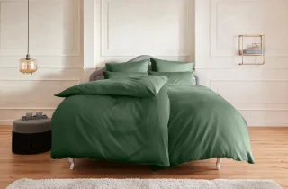 OTTO home Bettwäsche "Mila in 135x200, 155x220 oder 200x200 cm" 3 Stk. Mako-Satin, Bettwäsche aus Baumwolle, unifarbene Bettwäsche