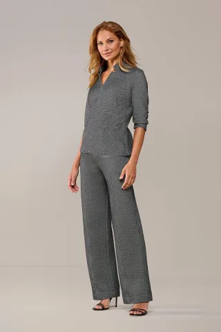Leony Hose Schwarz / Off White
