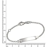 Firetti Armband Schmuck Geschenk Silber 925 Armkette ID-Platte Erbskette