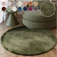 Esprit Hochflor-Teppich Alice ESP-4377 Kunstfell, rund, Höhe: 25 mm, Kaninchenfell-Haptik, besonders weich und dicht, für alle Räume