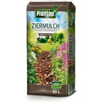 Plantop Rindenmulch Plantop Ziermulch Bodenhilfsstoff, 60 Liter Körnung 10 - 30 mm