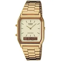 CASIO VINTAGE Chronograph AQ-230GA-9DMQYES, Quarzuhr, Armbanduhr, Damenuhr, Herrenuhr,Digitaluhr, Edelstahlarmband