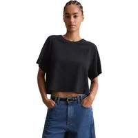 Marc O'Polo DENIM Blusenshirt relaxed fit, mit markanter Struktur, cropped