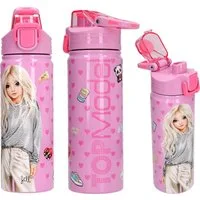 Depesche Spiel DEPESCHE TOPModel Trinkflasche Edelstahl PIN IT pink 600 ml