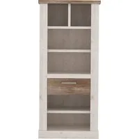 FORTE Bücherregal, Höhe 160 cm, Aktenregal mit Schublade, im Landhausstil
