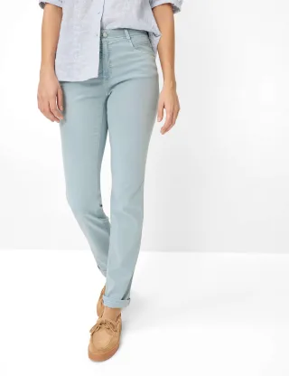 Brax Damen Five-Pocket-Hose Style MARY VINTAGE BLUE, hellblau, Gr. 44K