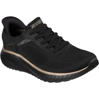 Skechers BOBS Sport Squad Chaos Textil Damen Schwarz/Roségold Turnschuhe