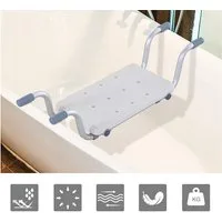 JEOBEST Badewannensitz Rutschfester Duschhocker, belastbar bis 120 kg, Moderne Badezimmerhilfe, Belastbar bis 150 kg, Breite 73 - 83 cm