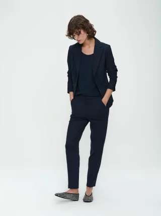 Jane Lushka - Blazer Roma Easy Wear Technical Jersey blue - Gr. - L