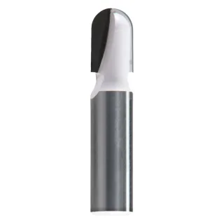 Makita Wasserrinnenfräser 9,5 mm Ø 8 mm Schaft, 12,7 mm Arbeitslänge, 44 mm Gesamtlänge, R1= 4,8 mm - D-47846