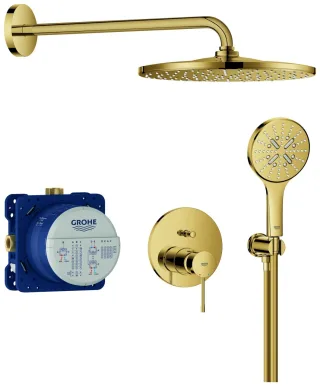 GROHE Unterputz-Duschsystem Essence 25287 2 WU KB Rainshower Mono 310 cool sunrise, 25287GL0 25287GL0