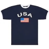 BRUBAKER T-Shirt USA - Retro Unisex Fan Shirt für Herren und Damen (1-tlg) Trikot