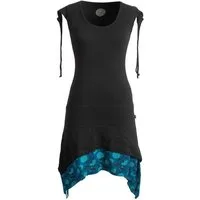 Vishes Zipfelkleid Ärmelloses Lagen-look Elfen Zipfelkleid Hippie, Boho, Ethno Goa Style