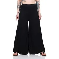 Aurela Damenmode Palazzohose Damen Culotte mit weitem Bein sommerlicher Hosenrock mit besonders weitem Bein für ein luftiges Tragegefühl