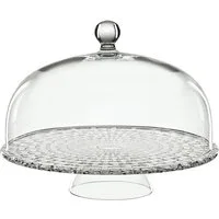 Nachtmann Servierplatte Nachtmann Bossa Nova Kuchenplatte mit Haube, Glas, (Packung)