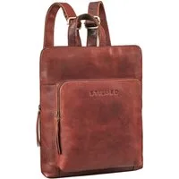 STILORD Cityrucksack "Ari" Kleiner City Rucksack Damen Leder, Leder Daypack im Retro Design aus Echtleder