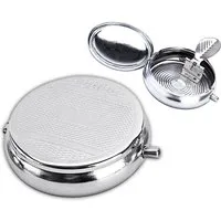 CHAMP Aschenbecher Taschen ASCHENBECHER Champ Ø5cm Deckel Glutkiller Metall 19, Reiseaschenbecher