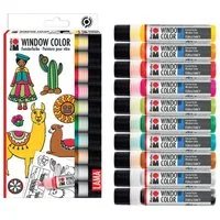 Marabu Sticker Marabu Window Color Set LAMA, 10 x 25 ml