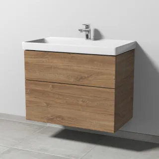 Sanipa 3way Waschtischunterbau zu Villeroy & Boch Avento Waschtisch mit 2 Auszügen, Eiche-Kansas SM62359