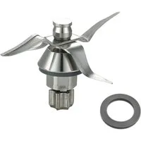 Trade-Shop Flügelmesser Messer Mixmesser passend für Vorwerk Thermomix TM31 TM 31, Zubehör für 47945-BH-1 10031349 Küchenmaschine mit Dichtung, Ersatz Zubehör / Messer mit 4 Klingen / Ultrascharf / Edelstahl