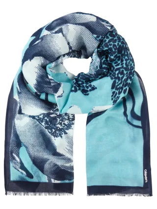 Olsen - Scarf Woven midnight teal - Gr. - 00