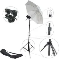 Dynasun Stativ MM2Kit Studio-Stativ-Blitz, (Fotostudio-Set mit Stativ, Doppelter Lampenhalterung Diffusorschirm)