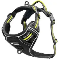 Bluzelle Hunde-Sicherheitsgeschirr Hundegeschirr mit Tasche / kleine Hunde S / Anti-Zug Reflektierend, Polyester, Nylon, EVA Schaumstoff, Zugstopp Hundeweste Brustgeschirr mit Griff / Atmungsaktiv, Gepolstert