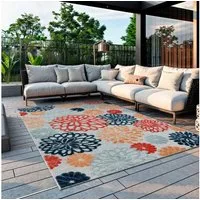 OTTO home Outdoorteppich Tamsin, LAGERRÄUMUNG!, rechteckig, Höhe: 8 mm, Hoch-Tief Effekt, In- und Outdoor geeignet, Terrasse & Balkon